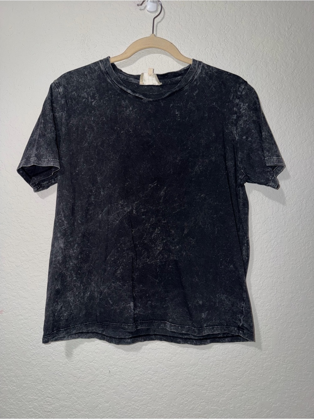 Sezane Black Short-Sleeve Crewneck Tee